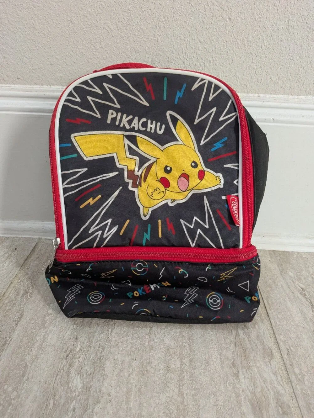 Thermos Pokemon Pikachu Soft Insulated Lunch Box Bag With 2 Compartments